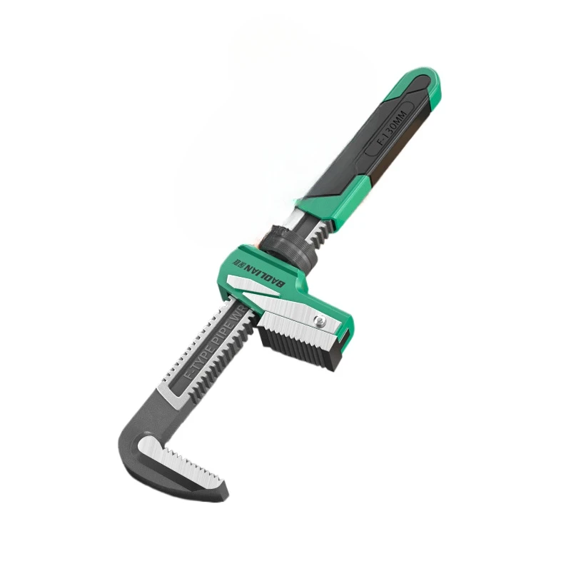 

F type pipe pliers quick adjustment heavy duty pipe pliers wrench large opening right angle universal pipe pliers