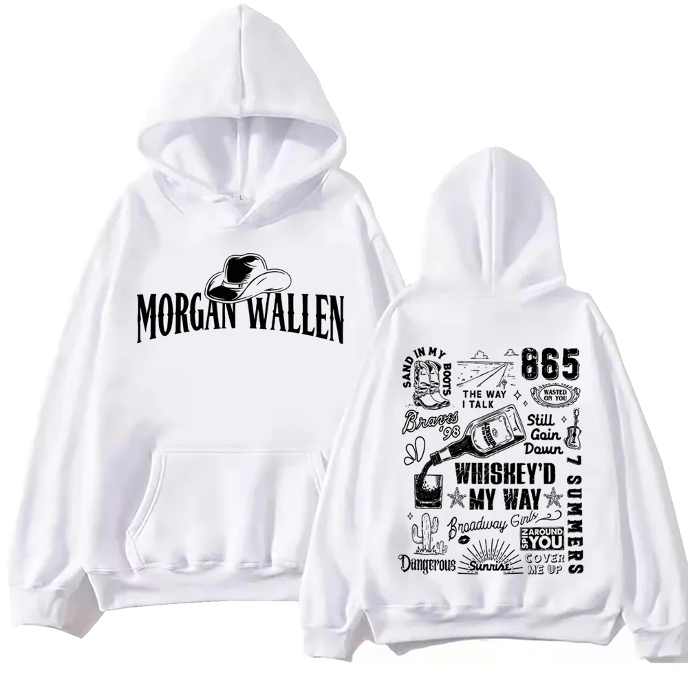 Morgan Wallen Tour 2024 Hoodie Harajuku  Pullover Tops Man Woman Sweatshirt Fans Gift Loose Classic Simple Long Sleeve Trendy