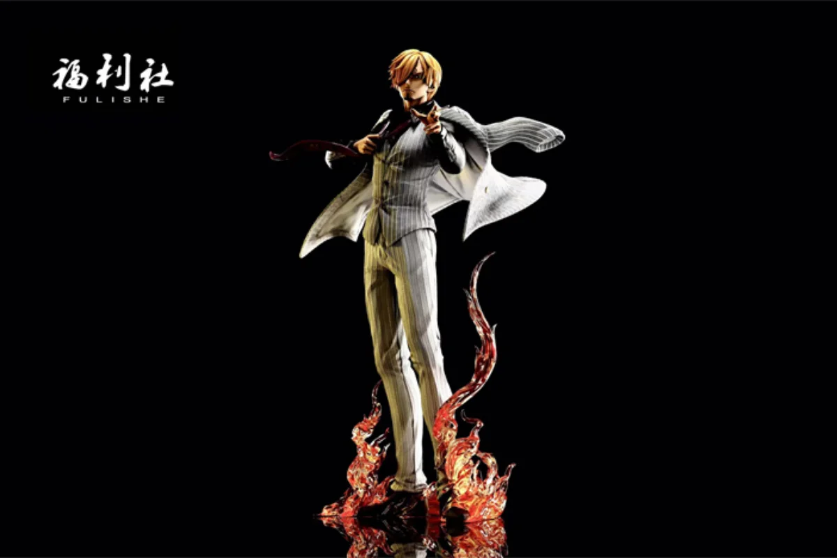 23Cm Fulishe Studio Gk One Piece Suit Sanji Anime Action Figure Limited Edition Collectible Model Garage Kit Statue Toys Gift