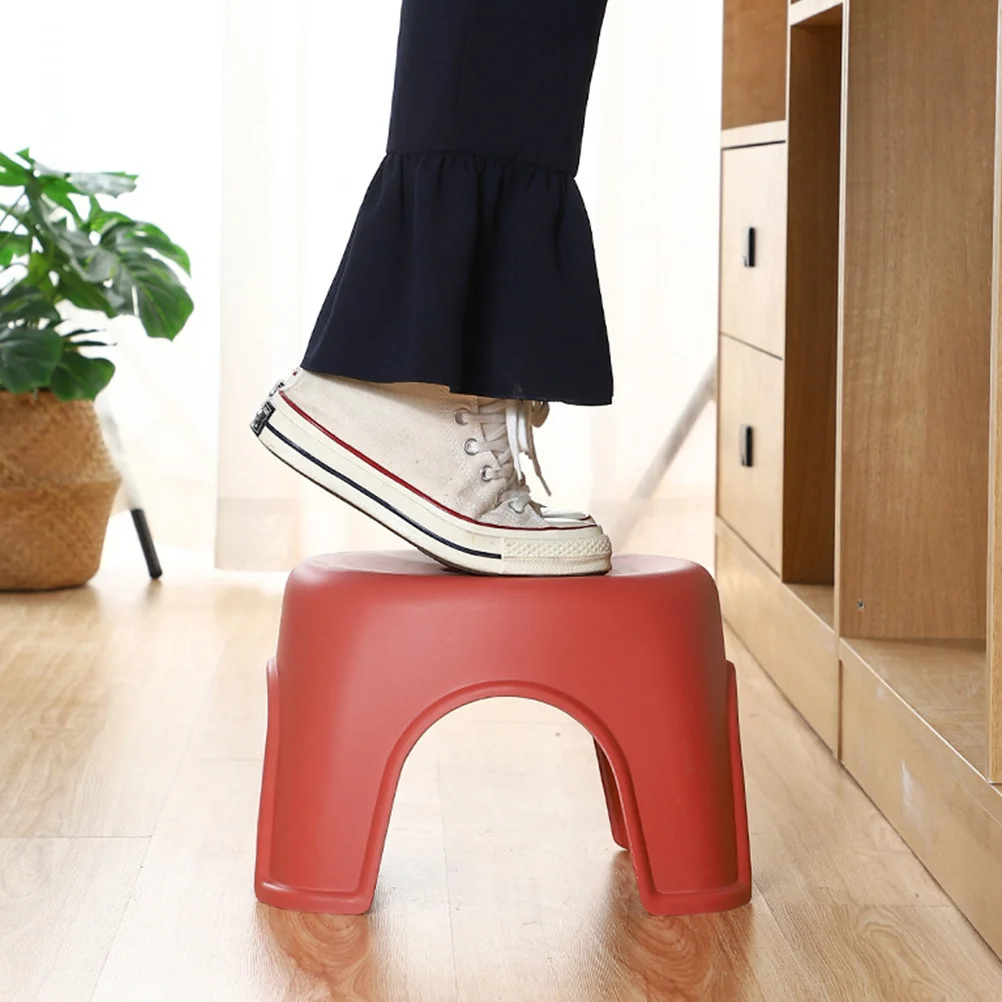 1 قطعة مقعد غير قابل للانزلاق مواد عالية الجودة عمر خدمة طويل تصميم بسيط حمام منزلي مقعد صغير منخفض مضاد للانزلاق #2