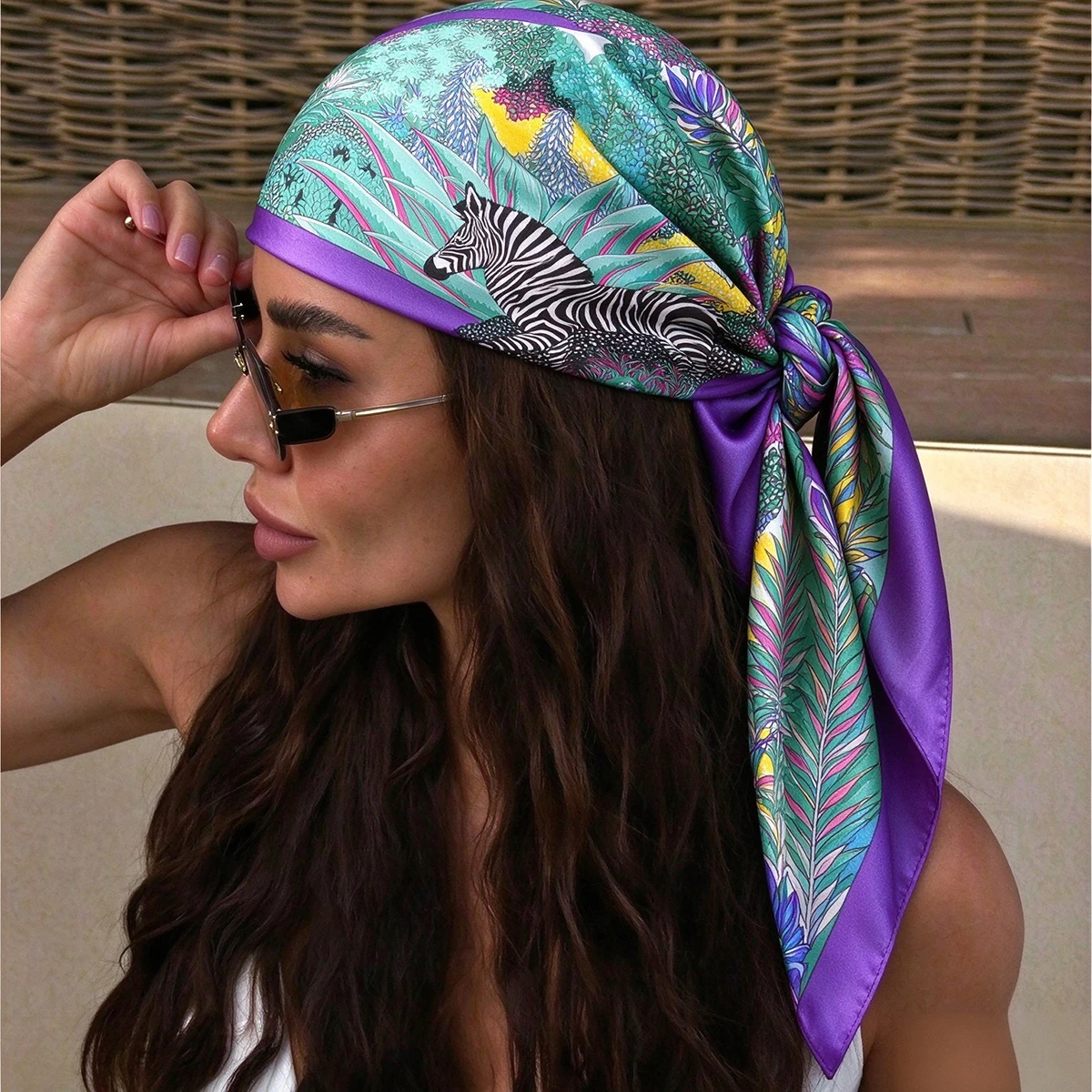 Luxury 90cm Square Scarf Twill - огляд і ціна Silk Scarf Square