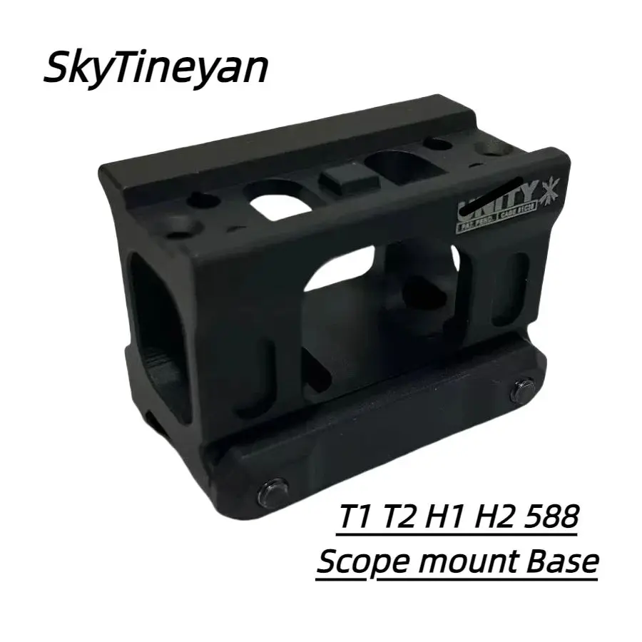 

SkyTineyan Metal Tactical Fast Riser Mount UNITY Tactical Airsoft T2 ROMEO5 Red Dot Sight Scope Heightening Bracket for 20mm