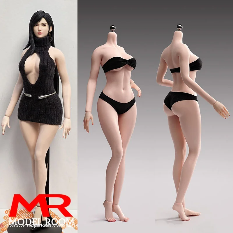 

YM YM506 1/6 Scale Mature Female Seamless Body with Physiological Details 12'' Soldier Big Breast Action Figure Doll Model Toy