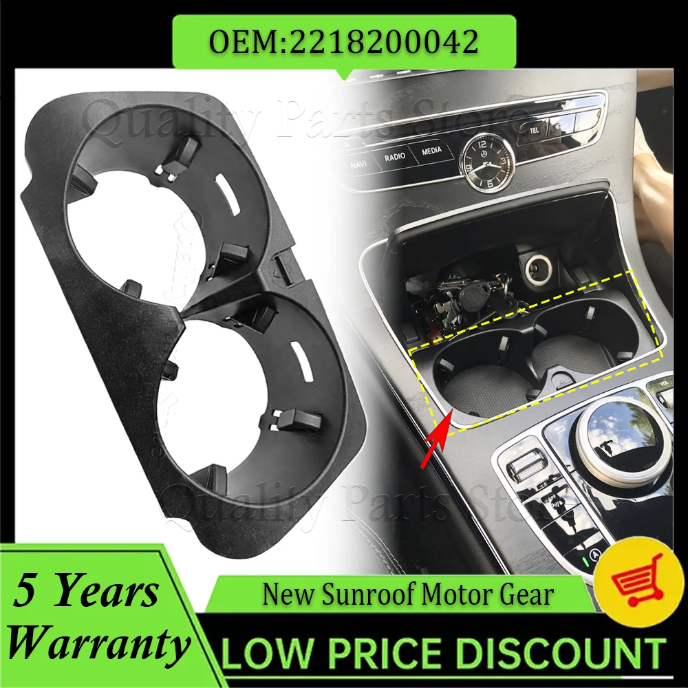 

1PC Car Front Center Console Water Cup Holder Tray Insert New A2056800691 For Mercedes-Benz G C E GLC Class W205 W213 W253 W463