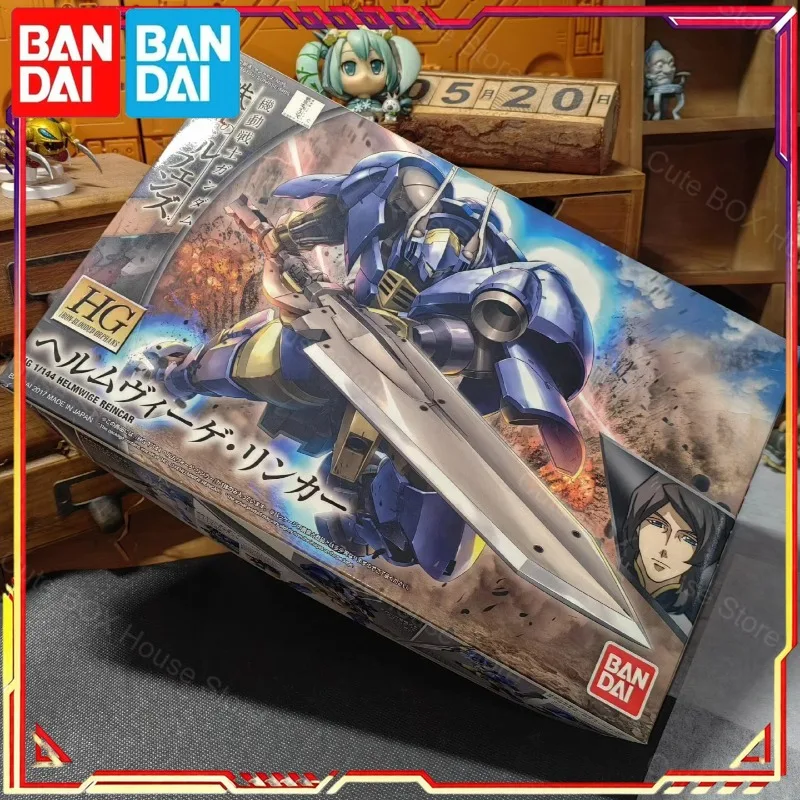Bandai 100% Original Gundam Modelo HG IBO 1/144 Helmwige Reincar Figura de Acción de Anime Coleccionable Juguete de Montaje en Stock
