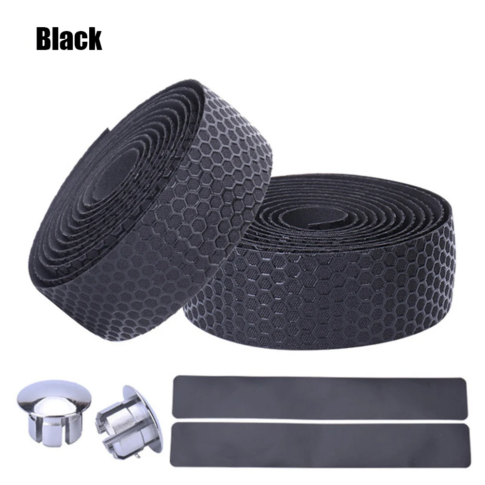 

1 Pair Silica Gel Anti-slip Absorption Tape Wrap Bike Handlebar Road Bicycle MTB
