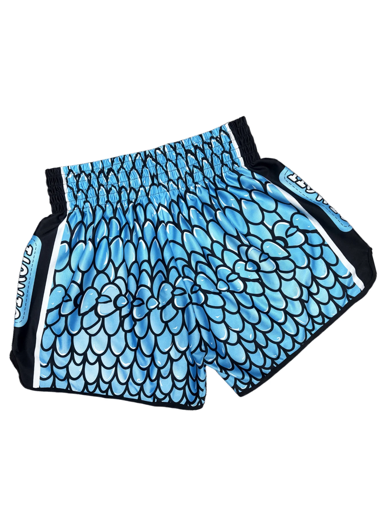 High-Waist Sports Shorts Boxing Fitness Shorts High-Elasticity Breathable Quick-Dry Fabric Sambo Jiu-Jitsu Training Shorts