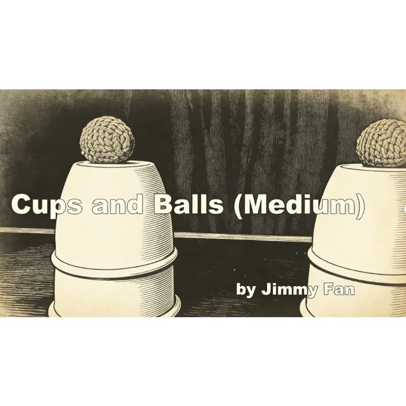 Cups and Balls Magic Trick Medium by Jimmy Fan – Balls Appearing Disappearing Close Up Illusions Gimmicks Props Mentalism Magia