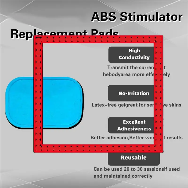 

Premium 120Pcs Ab Stimulator Gel Pads, Replacement Gel Pads For Muscle Toner Abdominal EMS Arm Leg Waist Workout Trainer Machine