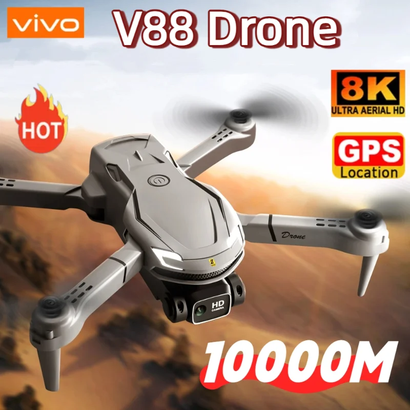 VIVO V88 Drone 8KHD 5G Professionele HD Dual Camera Luchtfotografie Afstandsbediening Vliegtuigen Quadcopter Speelgoed UAV Voor XIAOMI