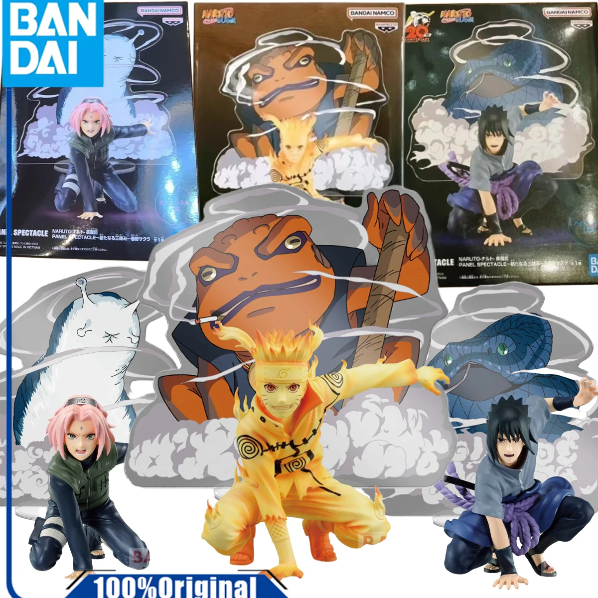 

In Stock Bandai Genuine /Original PANEL SPECTACLE SERIES NEW SANNIN Action Figure Toys For Boys /Girls /Kids /Christmas Gift