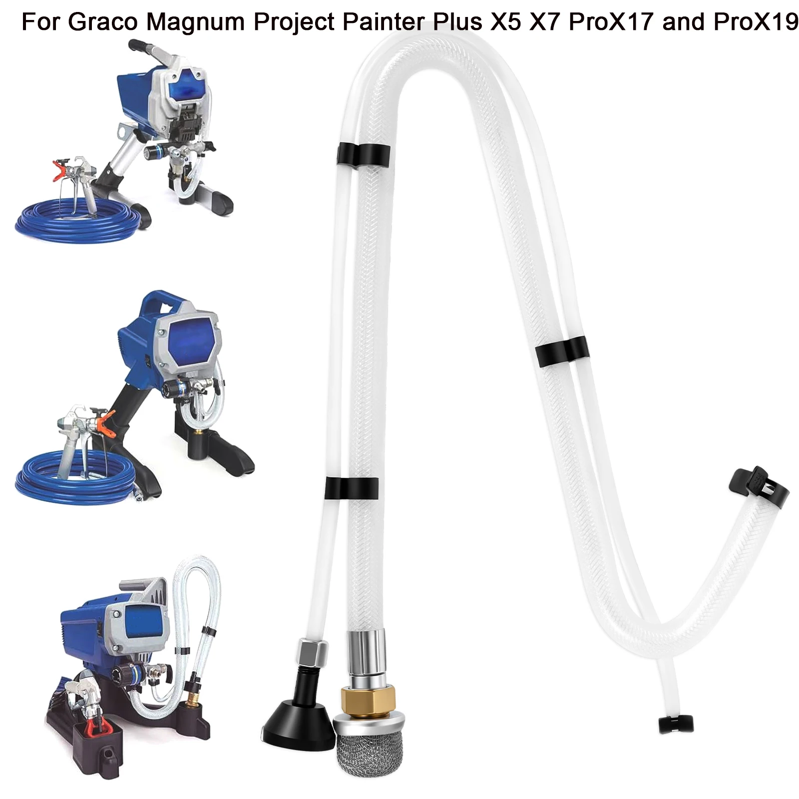 Suction Tube Kit for Graco Magnum Project Painter Plus X5 X7 ProX17 and ProX19 Stand Airless Paint Sprayer ﻿High Performance