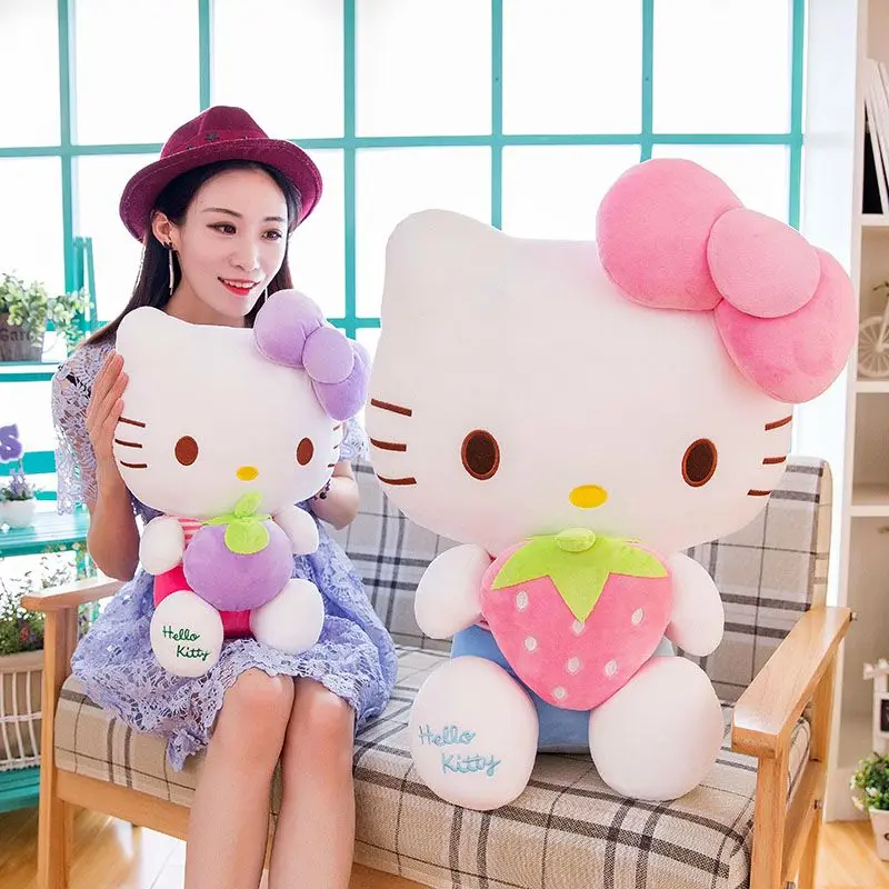 

Sanrio 30cm/40cm Hello Kitty Plush Doll & Pillow, Cute Stuffed Animal Toy, Kawaii Valentine's Birthday Gift for Women & Girls