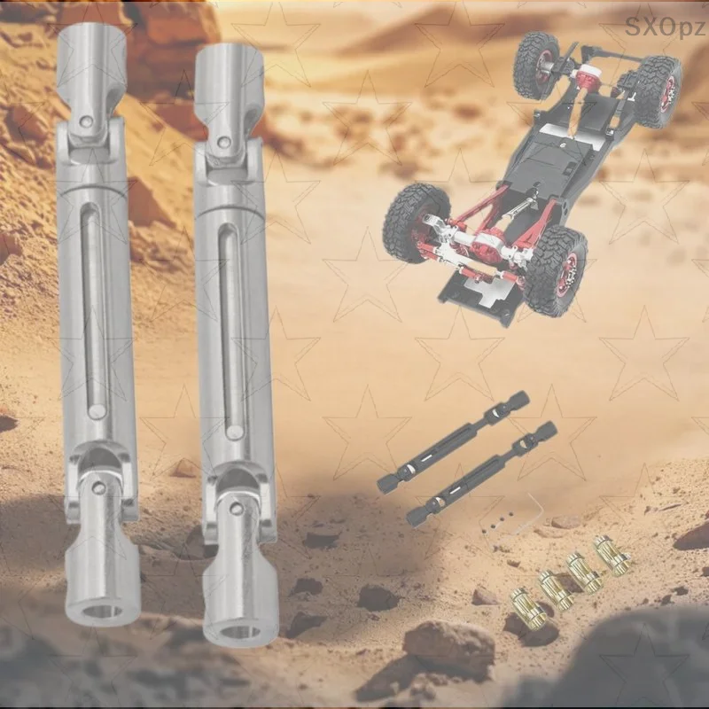 

Превосходный металлический приводной вал и карданный вал CVD с втулкой 3–4 мм, 1 комплект деталей для обновления радиоуправляемого автомобиля 1/12 для MN78 MN82 LC79