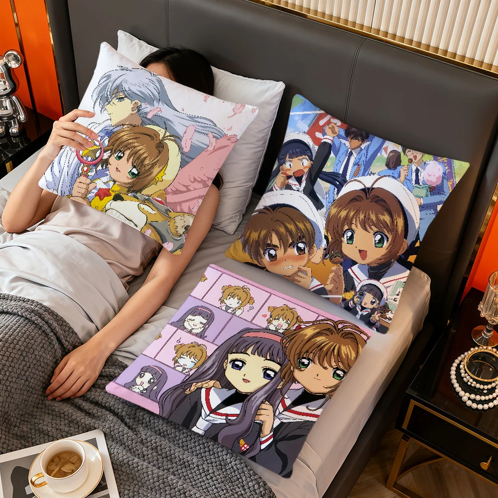 Cartoon  Cute C-Cardcaptors S-Sakuras soft pillow cover for Sofa Home Living Room Decor Protective Covers hogar pillowcase