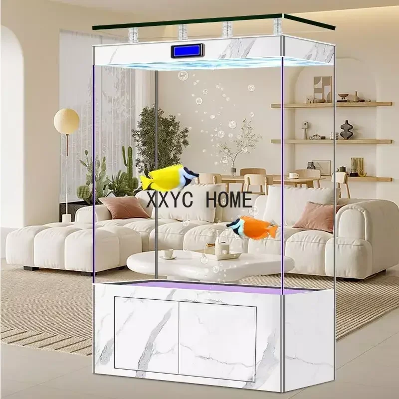 Ronde Explosieveilige Glazen Bodem Filter Aquarium 2 M Aquarium Verticale Aquarium
