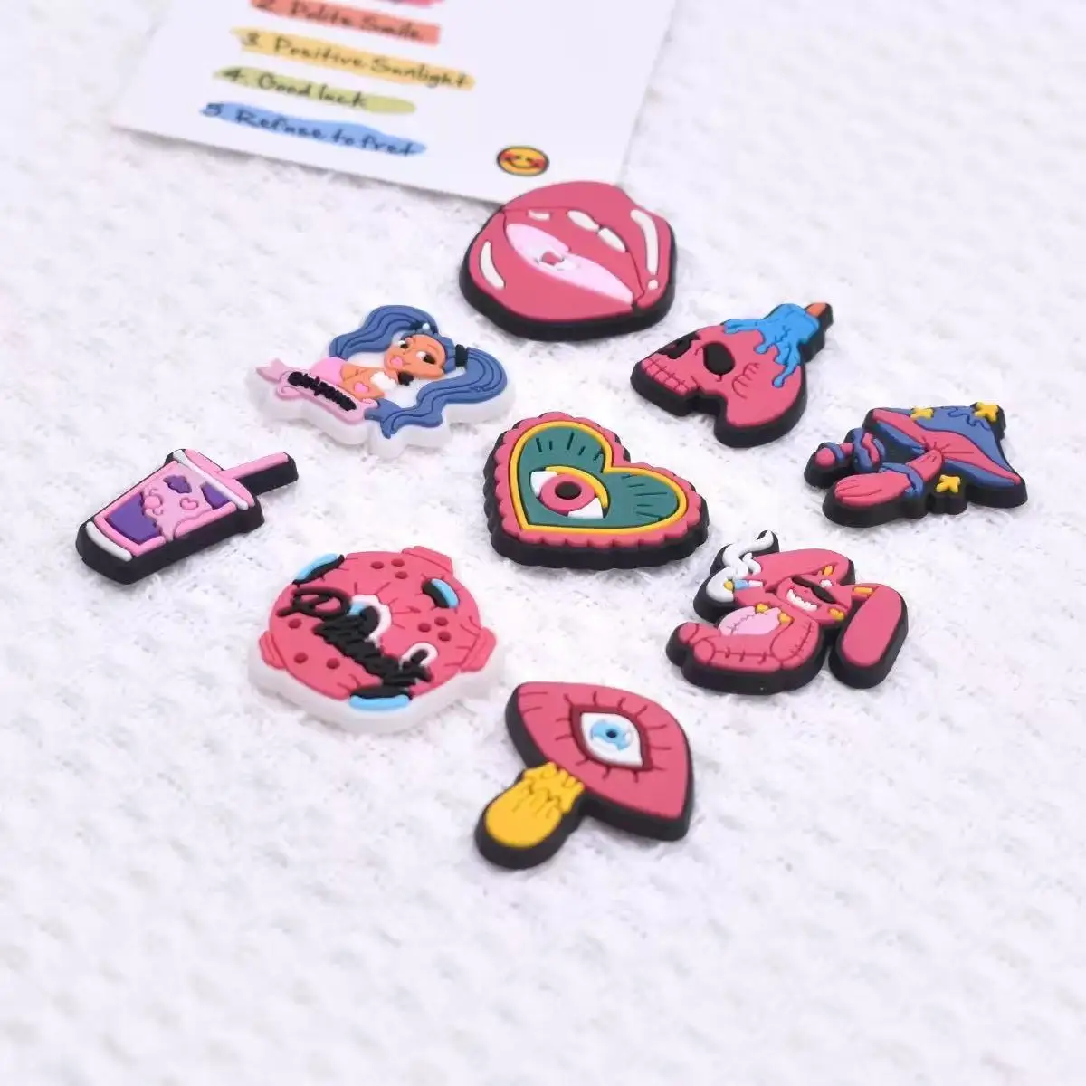 16-80pcs Cute Pink Y2K Shoe Charms For Sandals,Shoe Decoration Accessories Shoe Pins Great Gift For Men Women