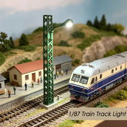 1:87 Ho Scale Railway Tower Light Mini Simulation Railroad Light Model Sand Table Scene Accessories Train Lighthouse Black 10cm