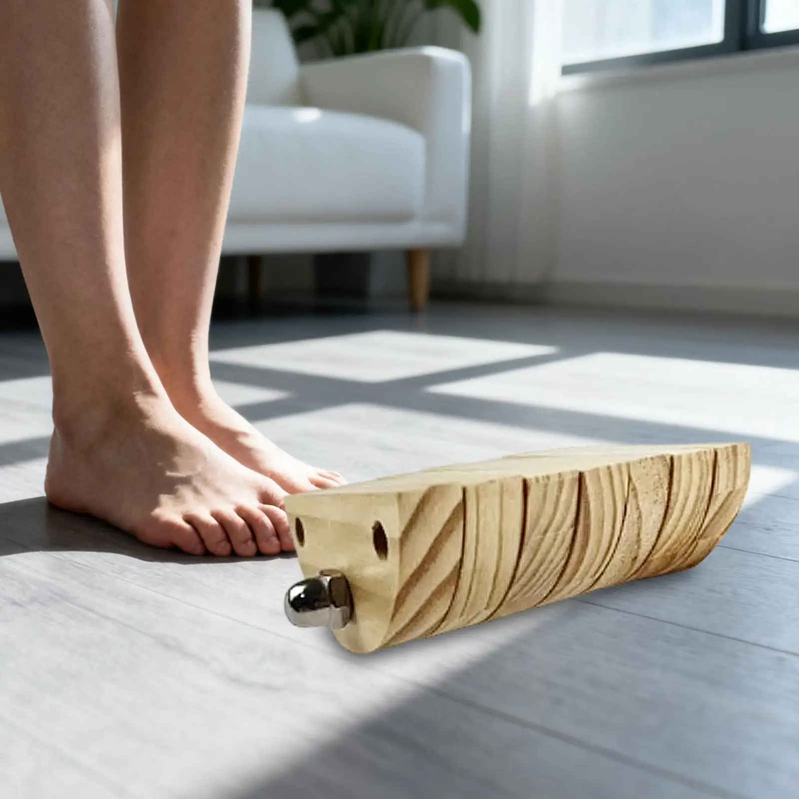 Einbein-Balance-Board aus Holz für Stabilitätstraining zu Hause oder im Fitnessraum