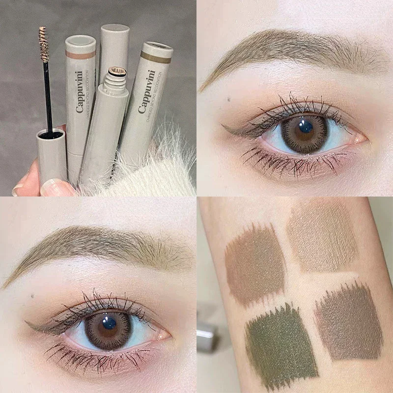 Cappuvini wasserfeste, natürliche, flüssige färbende Augenbrauencreme, dauerhafte Augenbrauen, verbessert die Tönung, braune Mascara, Augenbrauen-Make-up-Kosmetik