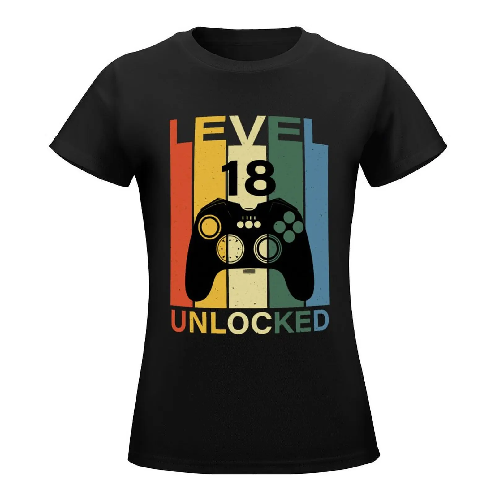 Level 18 Unlocked T-Shirt Blouse summer top spring clothes Women 2024