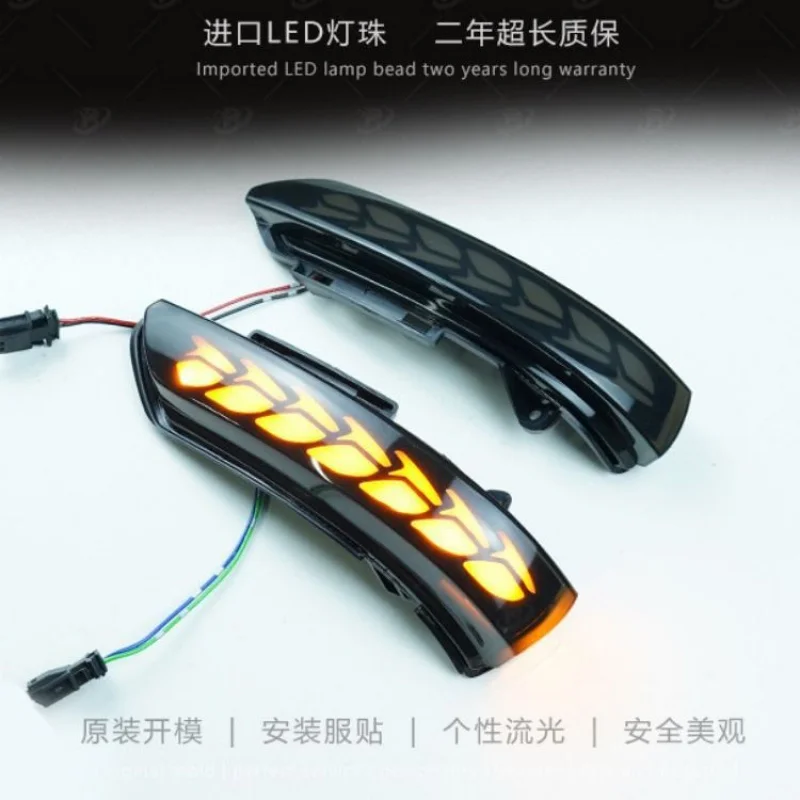 SAARApplicable to RoeweRX3Reverse Mirror Reflector Rearview Mirror Flowing Light Modified Flowing Light Turn Signal Yellow Flowi