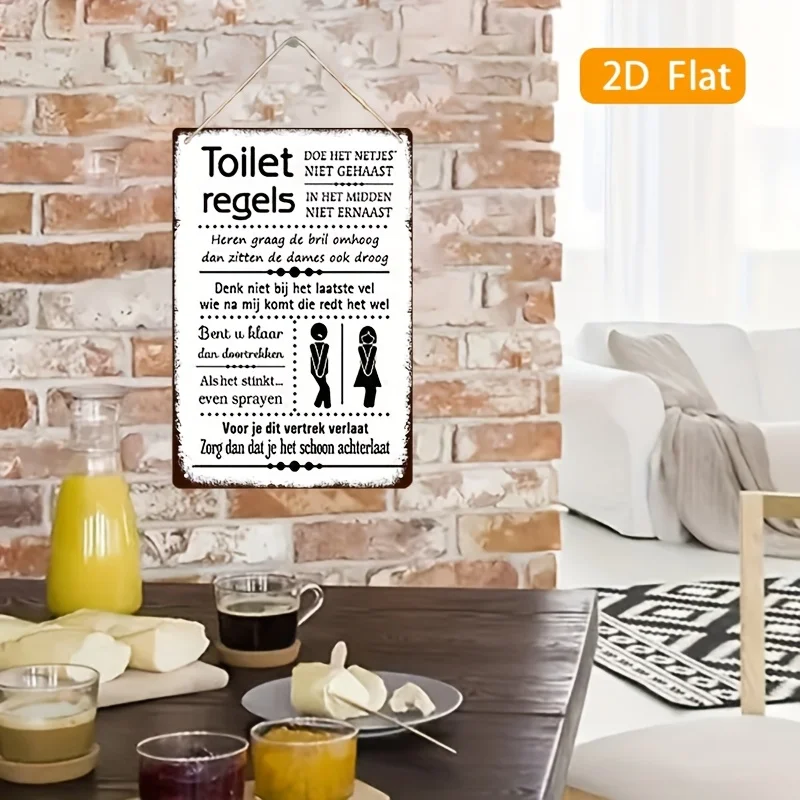 Забавная винтажная железная та – обзор и цена Home Bathroom Rules