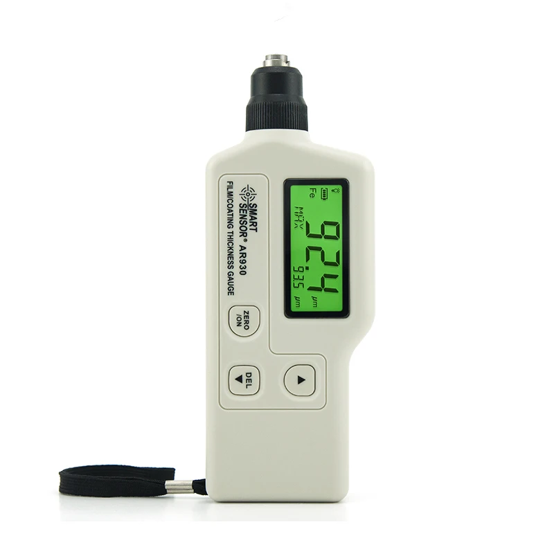 SMART SENSOR AR930 High Accuracy Handheld Digital Coating Thickness Gauge Resolution 0.1μm Measuring Range 0-1800μm