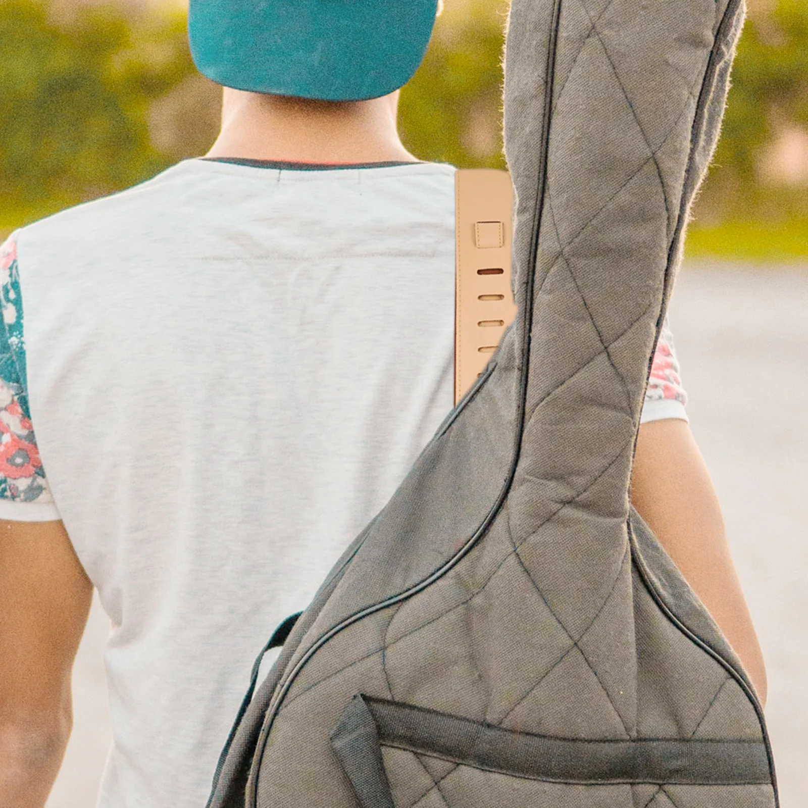 

Soft Guitar Strap Replacement Durable Adjustable Comfortable Bass Folk Guitar Belt Gift Accessory Part
