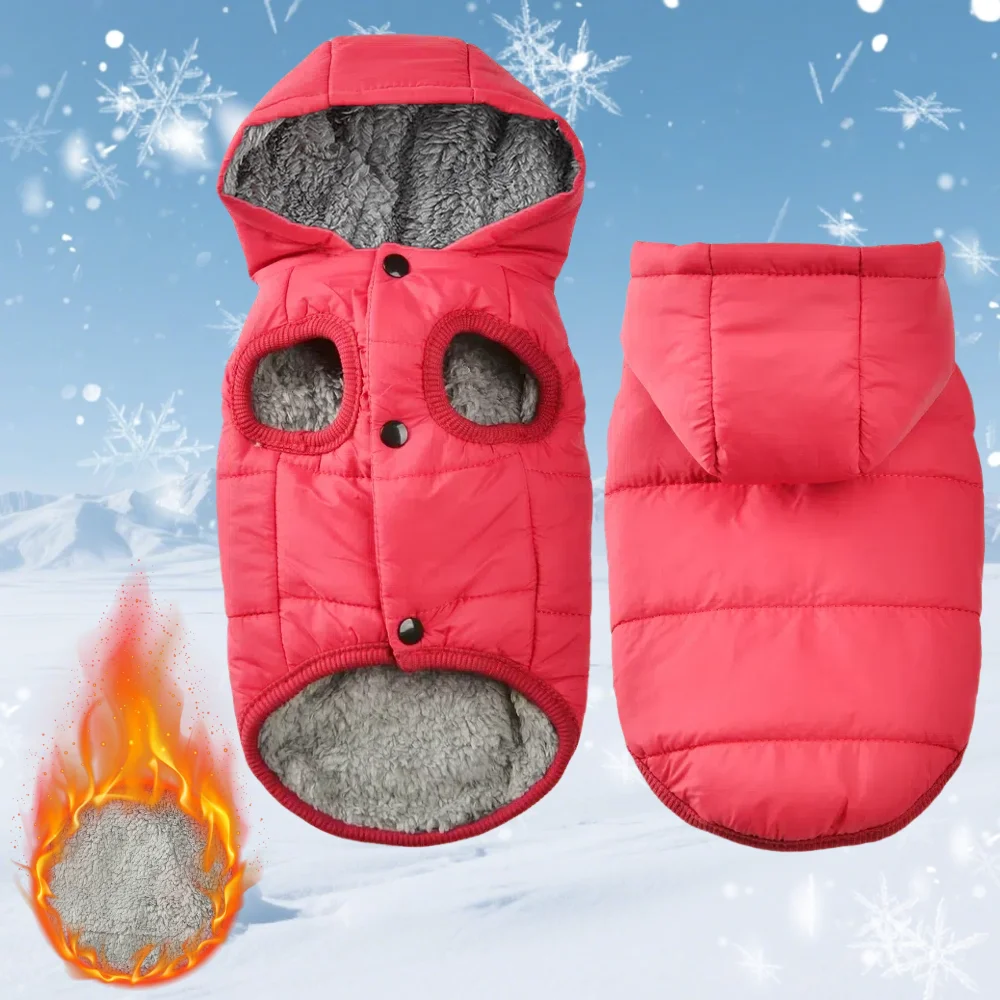 Warm Winter Dog Jacket For Small And Medium Breeds Windproof_voghion.com