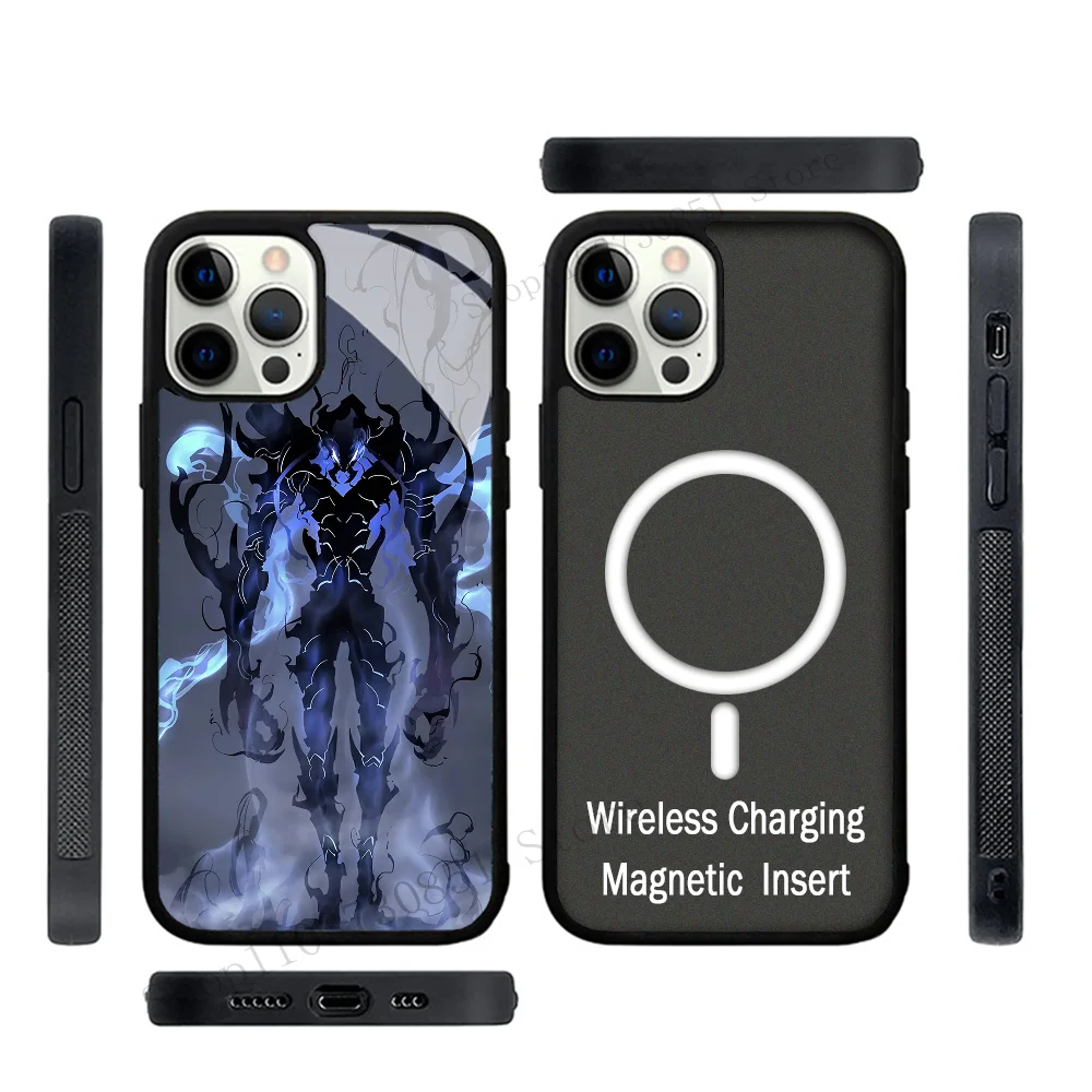Funda de teléfono con nivelación individual de Anime, magnética fuerte para IPhone 15 14 13 Pro Max 11 12 Mini Alex Mirror para Magsafe