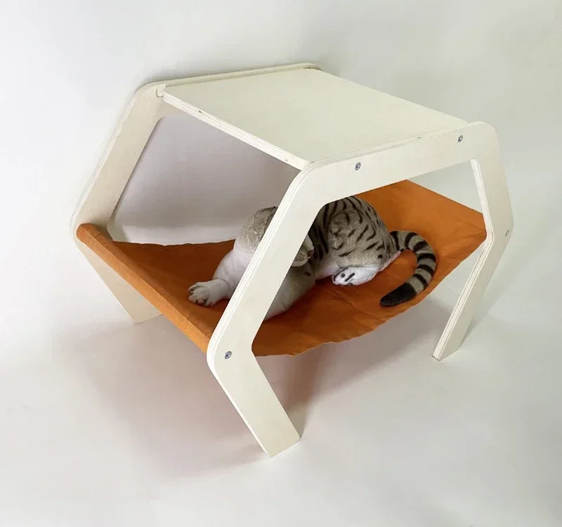 

JC Four Seasons Cat Nest Removable And Washable Cat Bed Summer Cat Hammock Pet Coffee Table Human Pet Shared Furniture