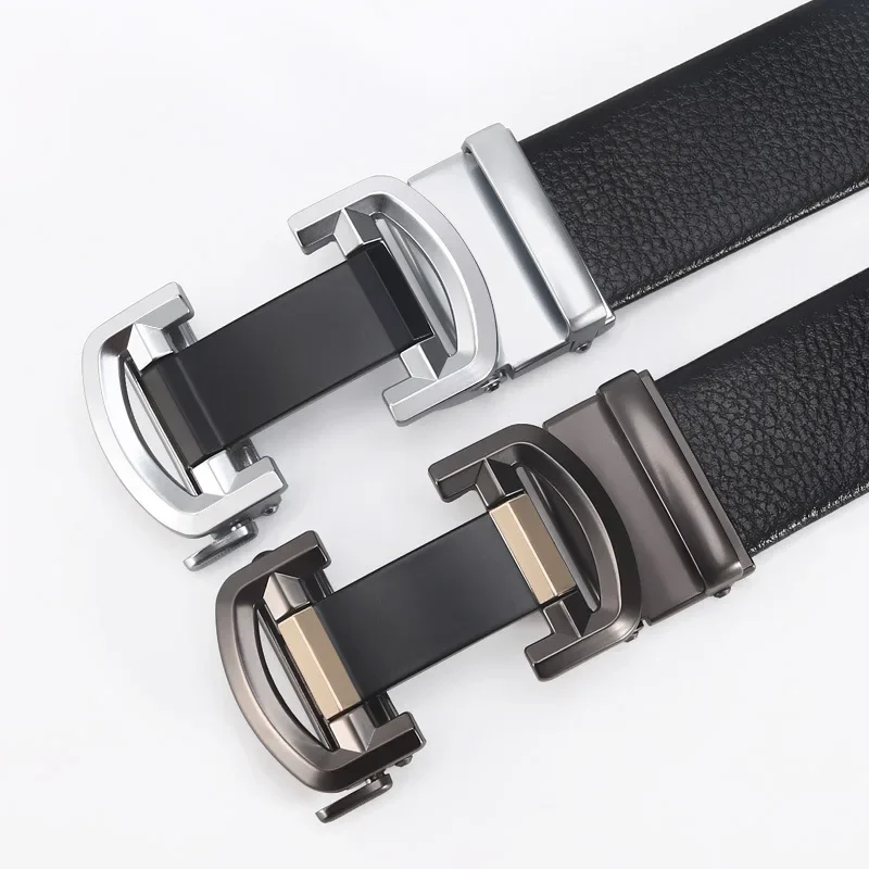 

2022men's automatic buckle fashion casual business cowhide middle-aged trend belts factory wholesale luxury designer brand