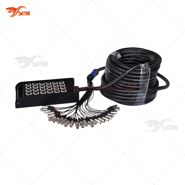 

Pure Copper 24 Channel Audio Snake Cable Box XLR