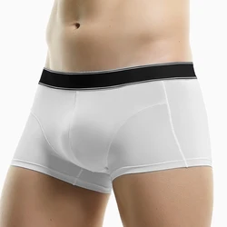 3pc Ice silk antibacterial underwear boys boxer shorts short shorts summer thin sports large size fashionable men's underpants