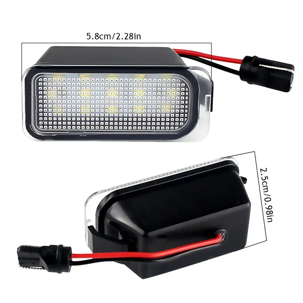 1/2 قطعة Canbus LED رقم لوحة ترخيص ضوء مصباح لفورد إسكيب اكسبلورر رينجر C-MAX S-MAX B-Max التركيز فييستا كوغا مونديو