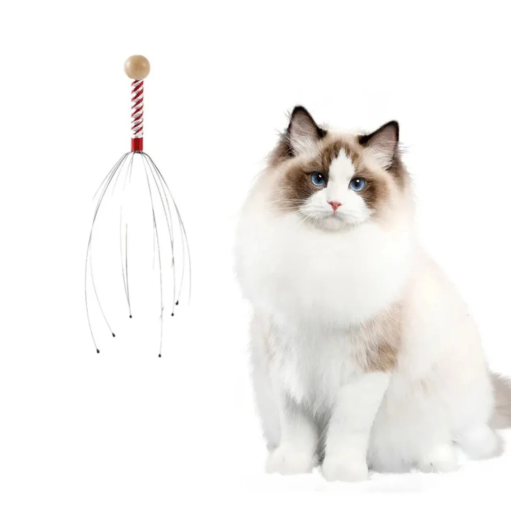 

1PC Random Color Pet Massage Claw Head Massager Head Scratching Octopus Scalp Non Soul Extractor Divine Tool For Extracting
