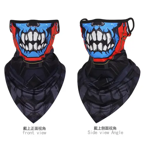 Multi-function Motorcycle Face Scarf Skull Masks Cycling Neck Gaiter Cover Mesh Tube Sport Sunscreen Men Women Bandana Balaclava - Image 10