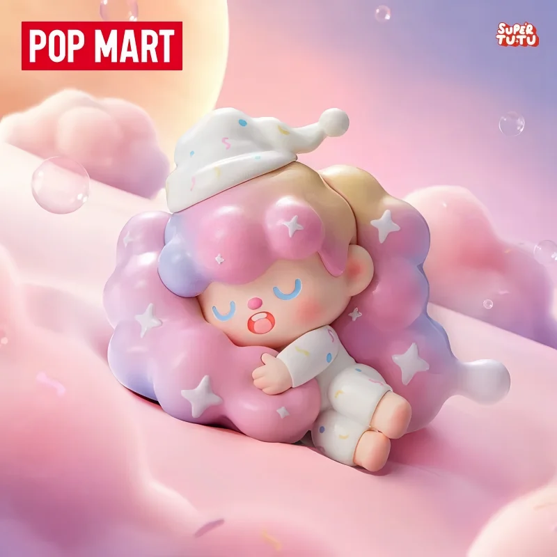 POP MART Original 2026, Serie SUPERTUTU Happy-ing, Caja Sorpresa, Muñeca Kawaii, Tarjetas Colgantes, Llaveros, Ediciones Limitadas, Regalo de Navidad para Niñas
