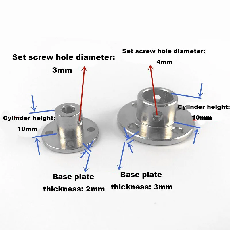 4mm / 5mm / 6mm Starr Flansch Kupplung Motorführung Motor Führen Welle 4mm / 5mm / 6mm Starr Flansch Kupplung Motorführung Motor Führen Welle