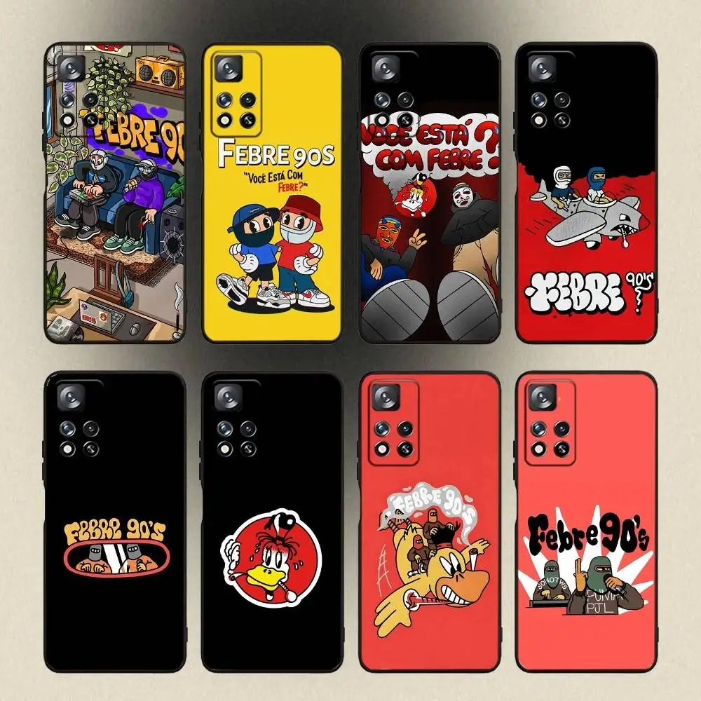 

Rapper Febre90s Phone Case For Samsung Galaxy A 91,80,73,72,53,52,51,22,5G,Plus,J,Note Soft Black Cover