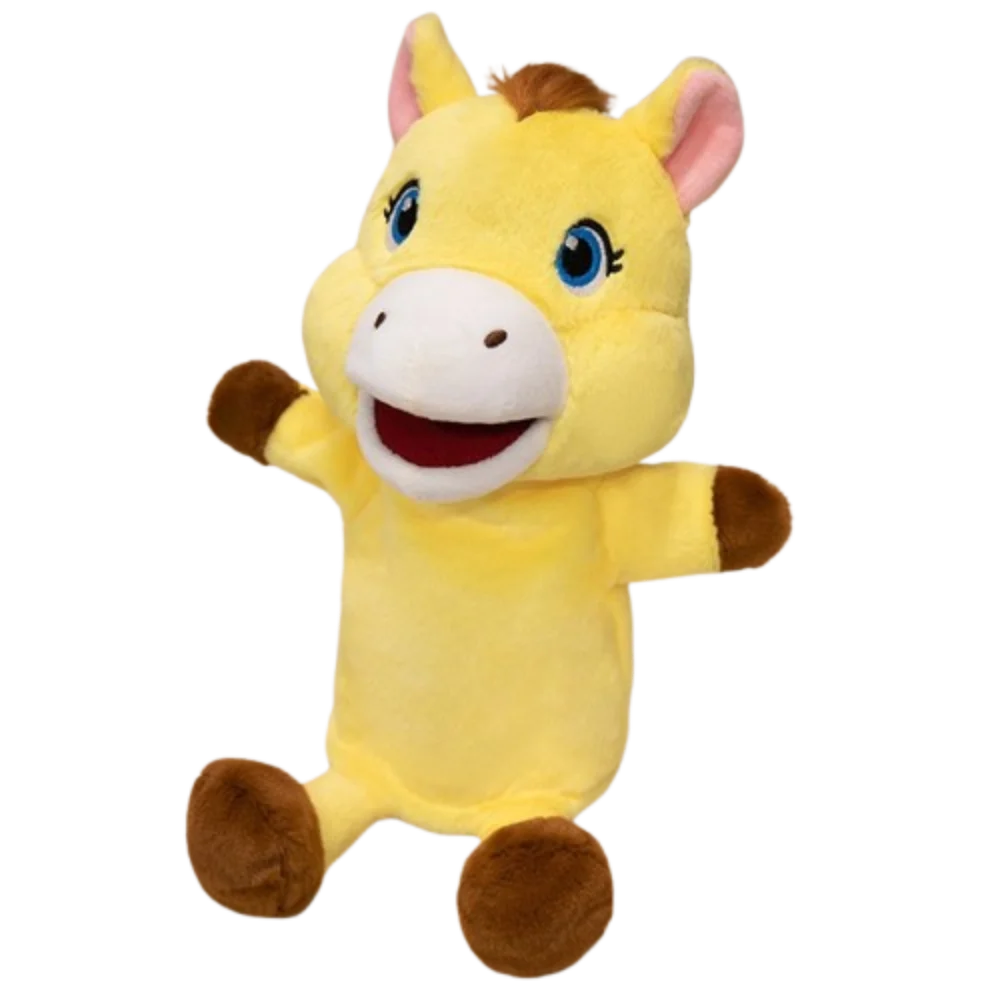 

Horse Animal Little Horse Puppet Simulation Storytelling Stuffed Plush Horse Toys Soft 30cm Hand Finger Story Puppet Kid Gift