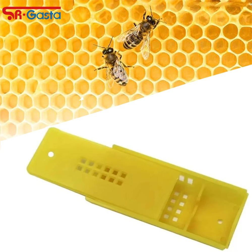 

50PCS Beekeeping Transport Grid Cage Plastic Queen Bee Cage Transporting Catcher Insectary Box Beekeeping Equipment Tools