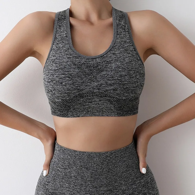 Ensemble de yoga sans couture pour femmes, culotte de sport, soutiens-gorge d'entraînement, vêtements de fitness, leggings