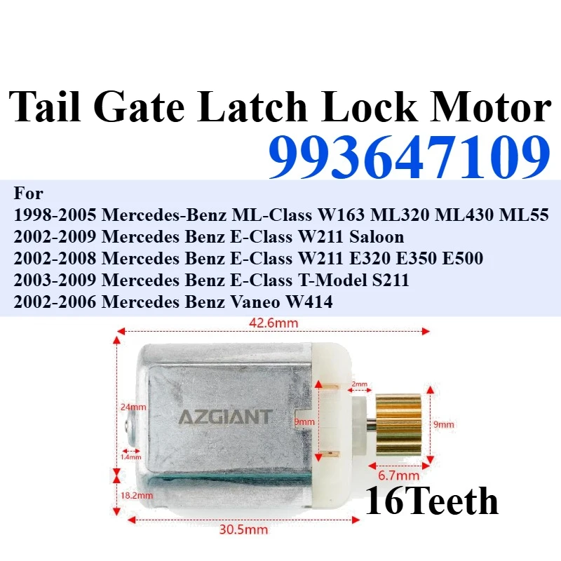 

Для Mercedes-Benz ML E Class Vaneo W414 T-Model S211 W211 Saloon W163 ML320 ML430 ML55 E320 E350 E500 Мотор багажника багажника багажника