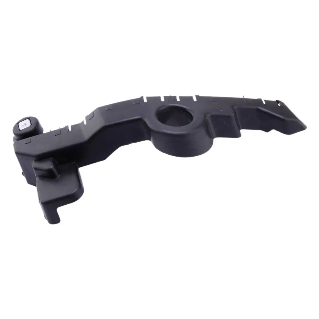 Soporte de guía de parachoques delantero izquierdo, ABS negro, compatible con GMC Sierra 23388662, 1500, 2019, 2020, 2021, 2022, 2023, GM1062142