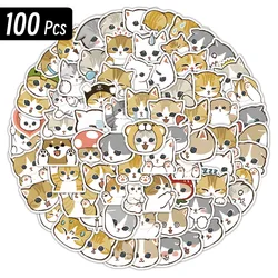 10/50/100p Funny Cat Meme Waterproof Graffiti Sticker Aesthetic Decorative Luggage Laptop Phone Guitar Scrapbook Kids Stickers