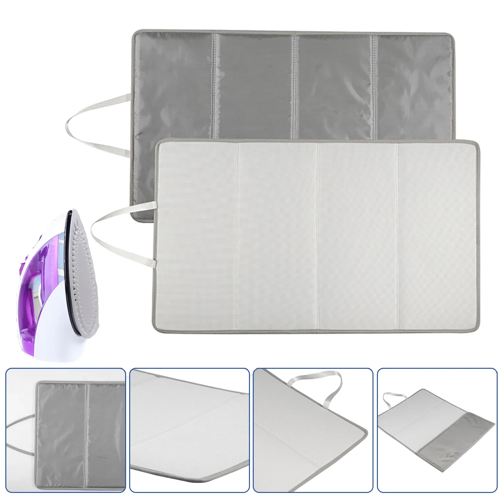 Ironing Mat Washer Dryer Cover Board Heat Resistant Portable Travel Clothes Protector Board Table Top Laundry Pad