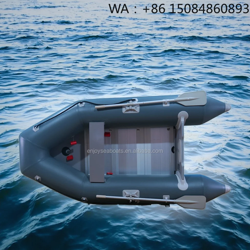 Aluminum Kayak Inflatable Speed Sailing Raft, Stable Power Component Multi-Functional For Rowing & Fishing Water Sport