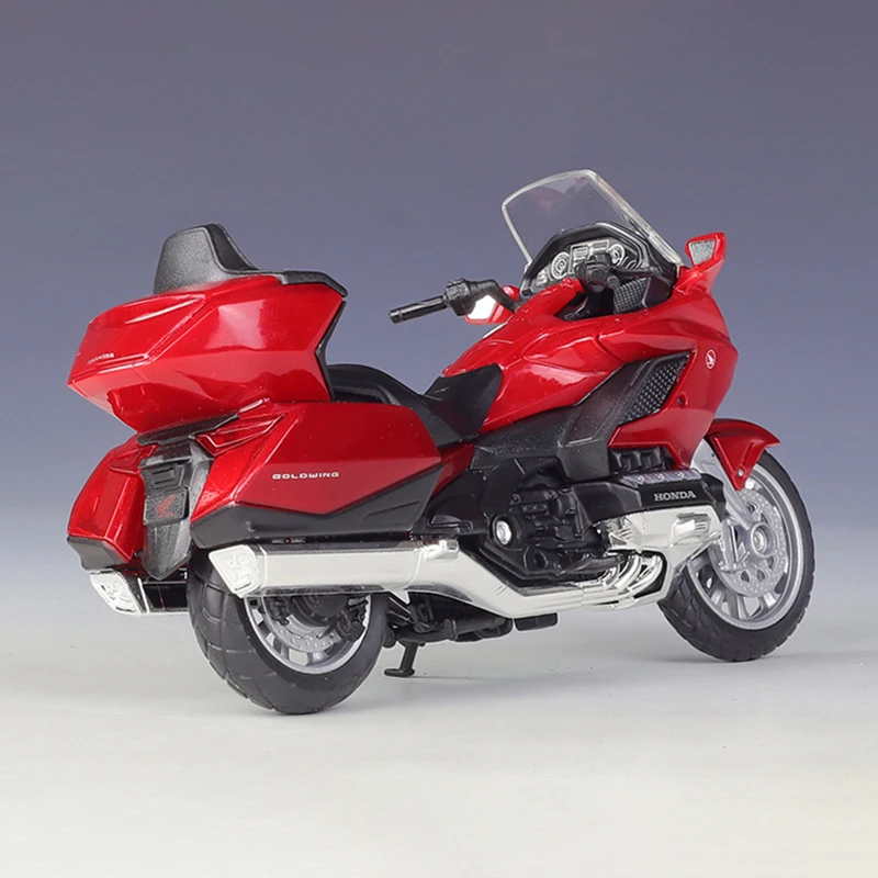 WELLY 1:18 2020 Honda Gold Wing Alloy Cruising Motorcycle Model Diecast Metal Touring Street Motorcycle Toy Simulation Kids Gift